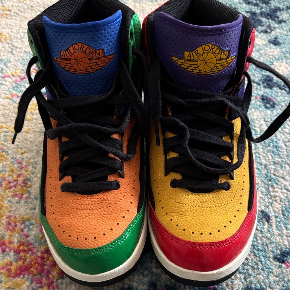 Air Jordan Multi-Color High Top Sneakers